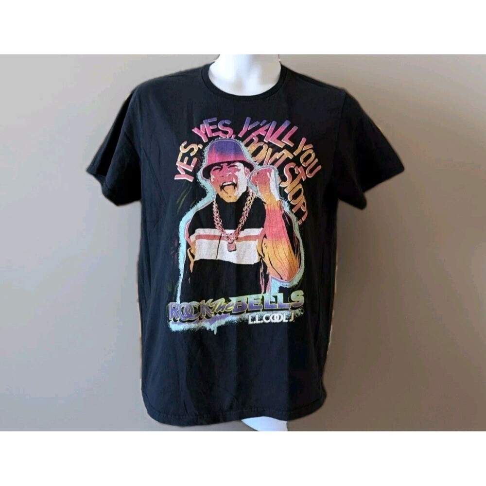 Rock the Bells LL Cool J Men's Large Black Short Sleeve Feel The Beat T-Shirt.